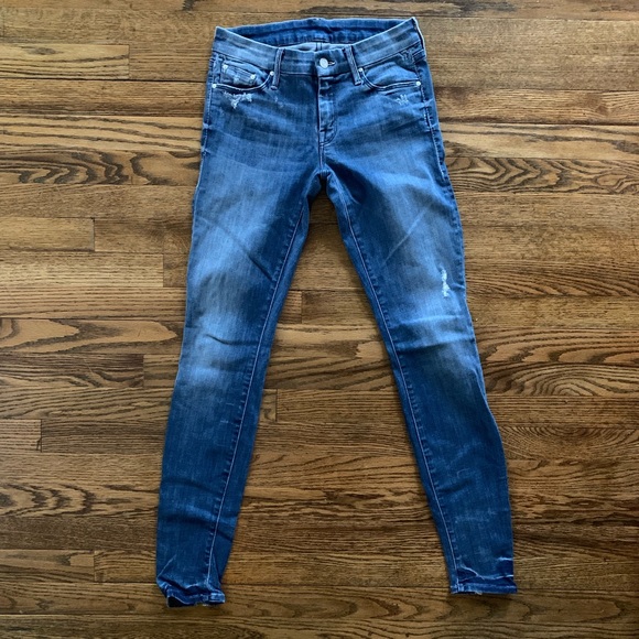 MOTHER | The Looker Graffiti Girl Distressed Jeans - Picture 8 of 8